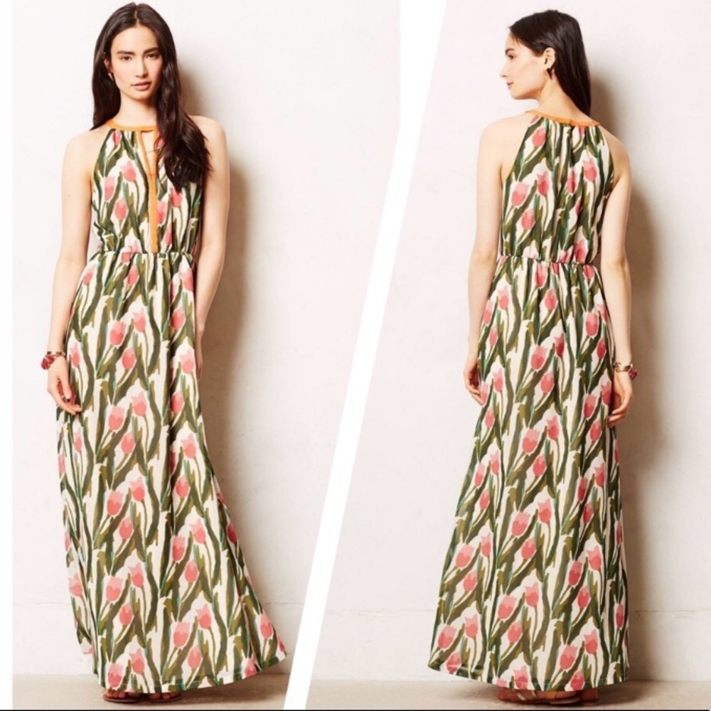 New Anthropologie Vineet Bahl Portia Maxi Dress